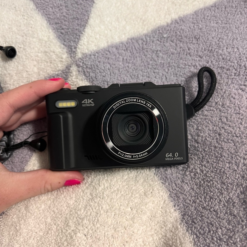 4K Ultra HD Black Digital Camera